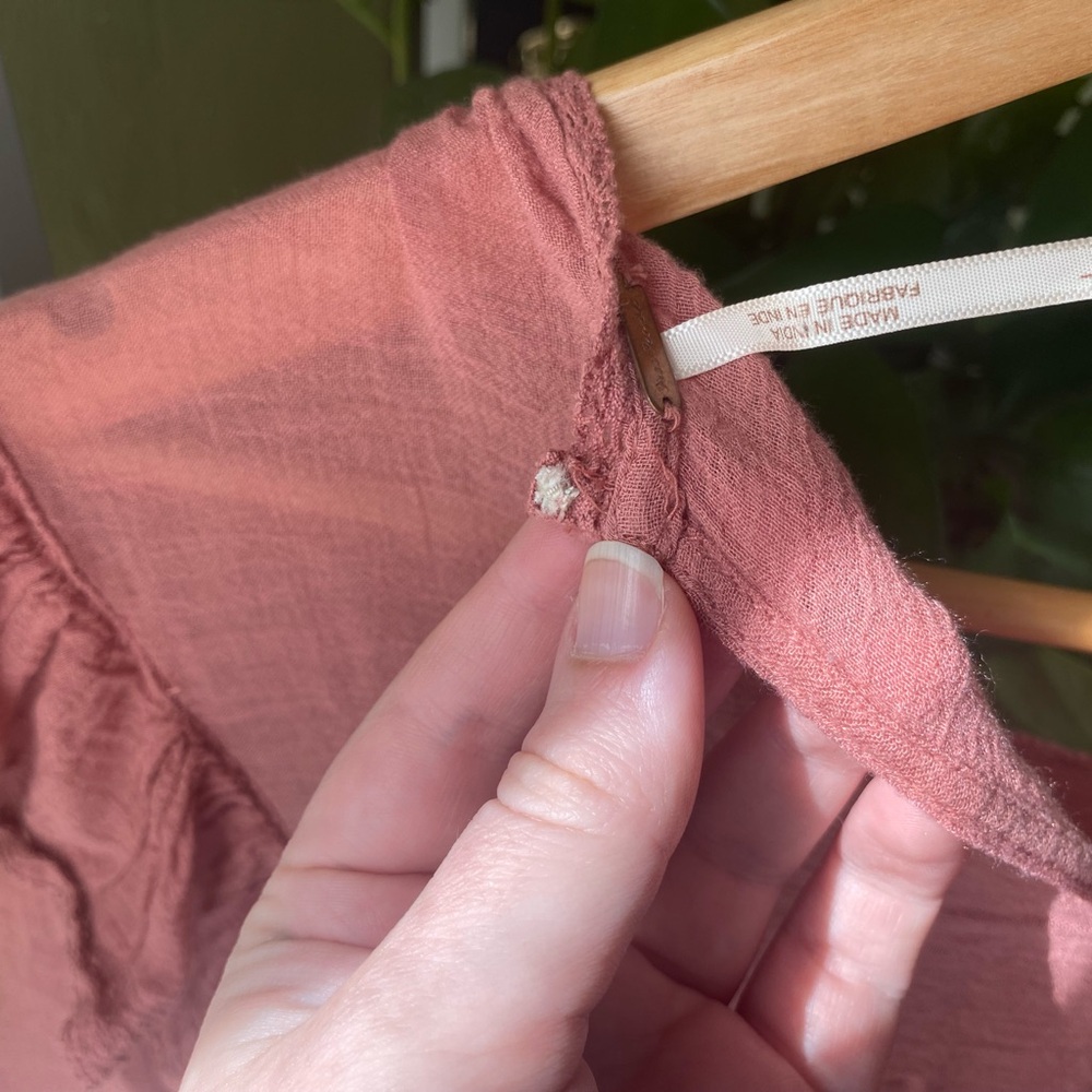 NWT | Free People Coral Blouse - Picture 8 of 8